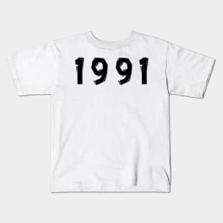 1991 year | simple black Kids T-Shirt